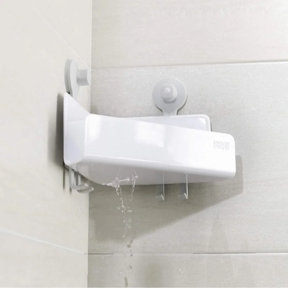 Joseph Joseph l EasyStore Self-Draining Storage Hooks Corner Shelf Shower Caddy